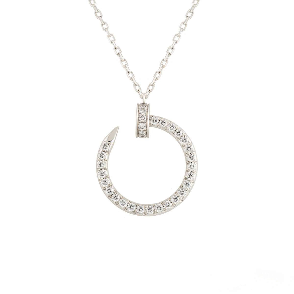 [⭐⭐JeweliWhal]JUSTE NECKLACE SILVER DIAMONDS