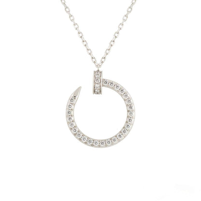 [⭐⭐JeweliWhal]JUSTE NECKLACE SILVER DIAMONDS