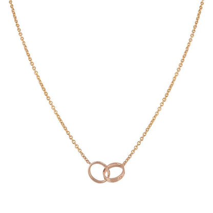 [⭐⭐JeweliWhal]LIEBESKETTE DOPPELRING ROSÉGOLD