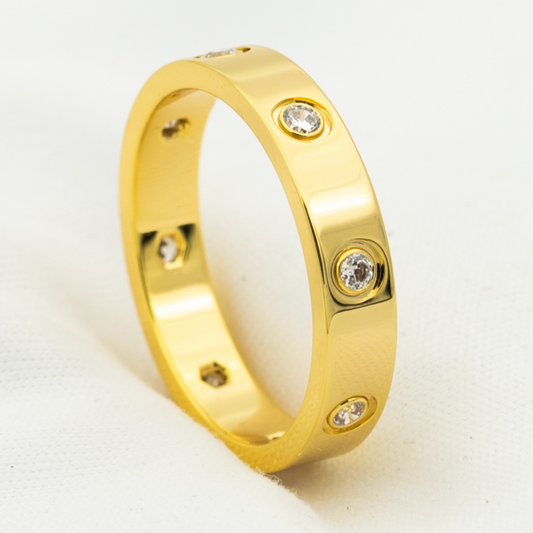 [⭐⭐JeweliWhal]LOVE RING 3.6MM 8 DIAMONDS
