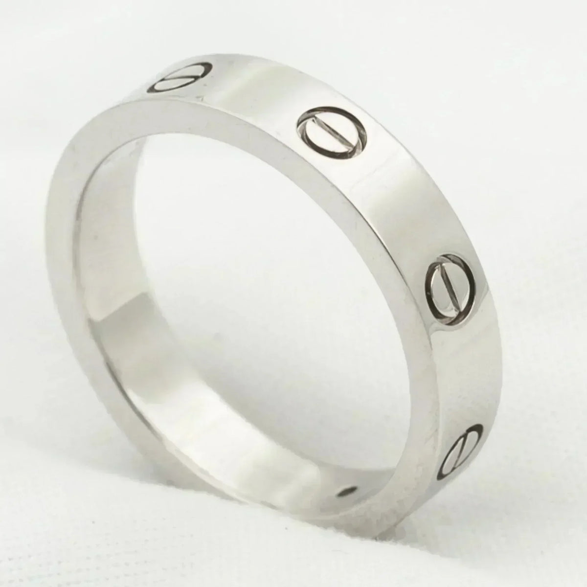 [⭐⭐JeweliWhal]LOVE RING 4MM 1 DIAMOND SILVER