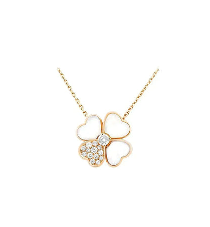 [⭐⭐JeweliWhal]CLOVER MOP DIAMANT HALSKETTE ROSÉGOLD