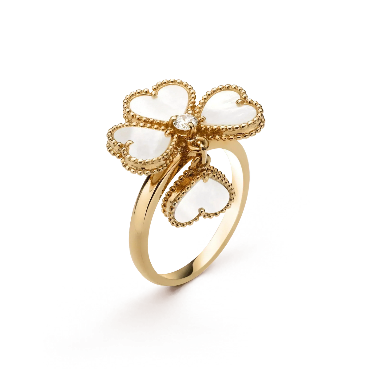 [⭐⭐JeweliWhal]SWEET CLOVER WHITE MOP RING