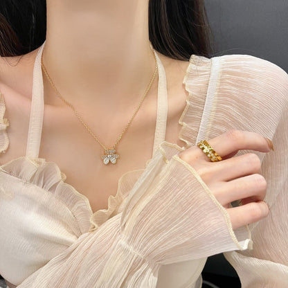 [⭐⭐JeweliWhal]FLOWER DIAMOND NECKLACE