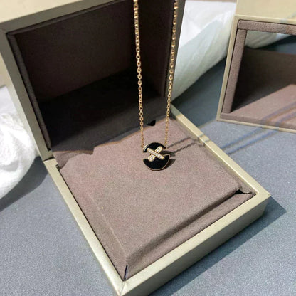 [⭐⭐JeweliWhal]JEUX DE ROSE GOLD DIAMOND NECKLACE
