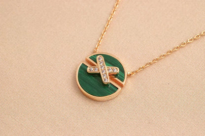 [⭐⭐JeweliWhal]JEUX DE ROSE GOLD DIAMOND NECKLACE