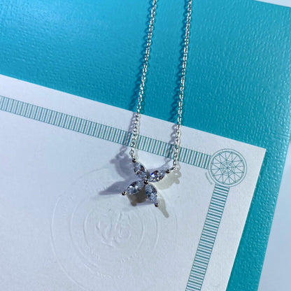 [JeweliWhal]PLATINUM AND DIAMOND VICTORIA PENDANT NECKLACE
