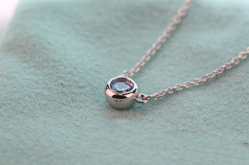[JeweliWhal]ELSA PERETTI SERIES SINGLE DIAMOND SIMPLE NECKLACE