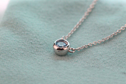 [JeweliWhal]ELSA PERETTI SERIES SINGLE DIAMOND SIMPLE NECKLACE