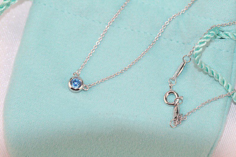 [JeweliWhal]ELSA PERETTI SERIES SINGLE DIAMOND SIMPLE NECKLACE