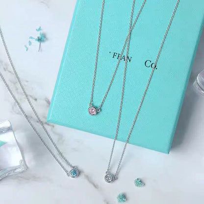 [JeweliWhal]ELSA PERETTI SERIES SINGLE DIAMOND SIMPLE NECKLACE