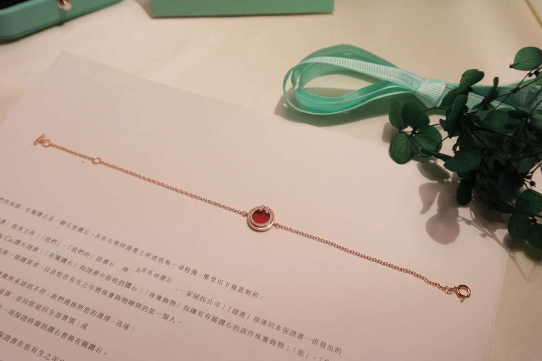 [JeweliWhal]DIAMOND CIRCLE PINK GOLD BRACELET