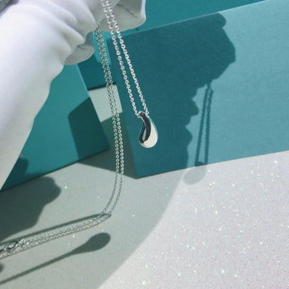[JeweliWhal]ELSA PERETTI TEARDROP PENDANT STERLING SILVER NECKLACE