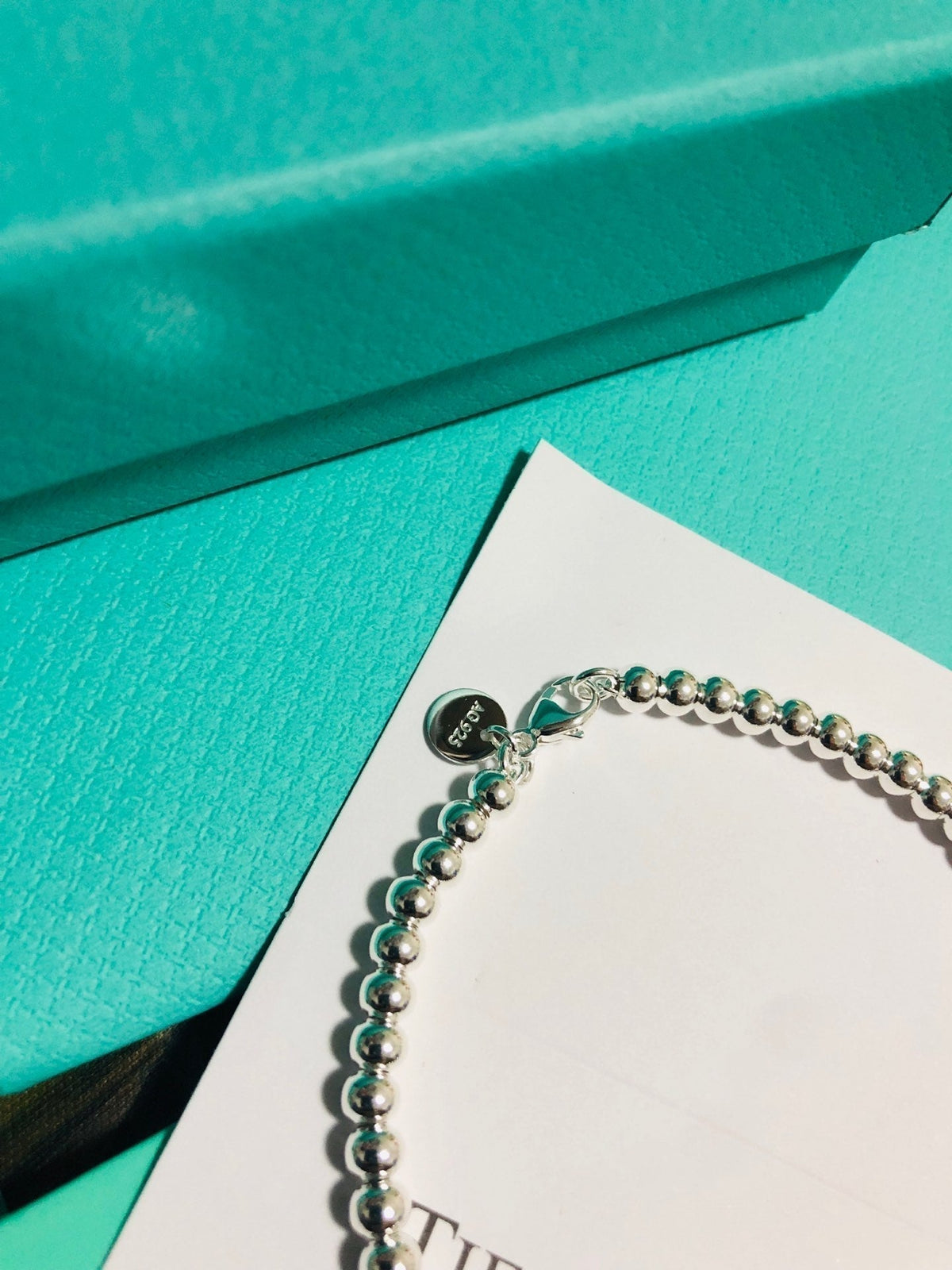 [JeweliWhal]LOVE TIFFANY RED HEART TAG BEAD BRACELET