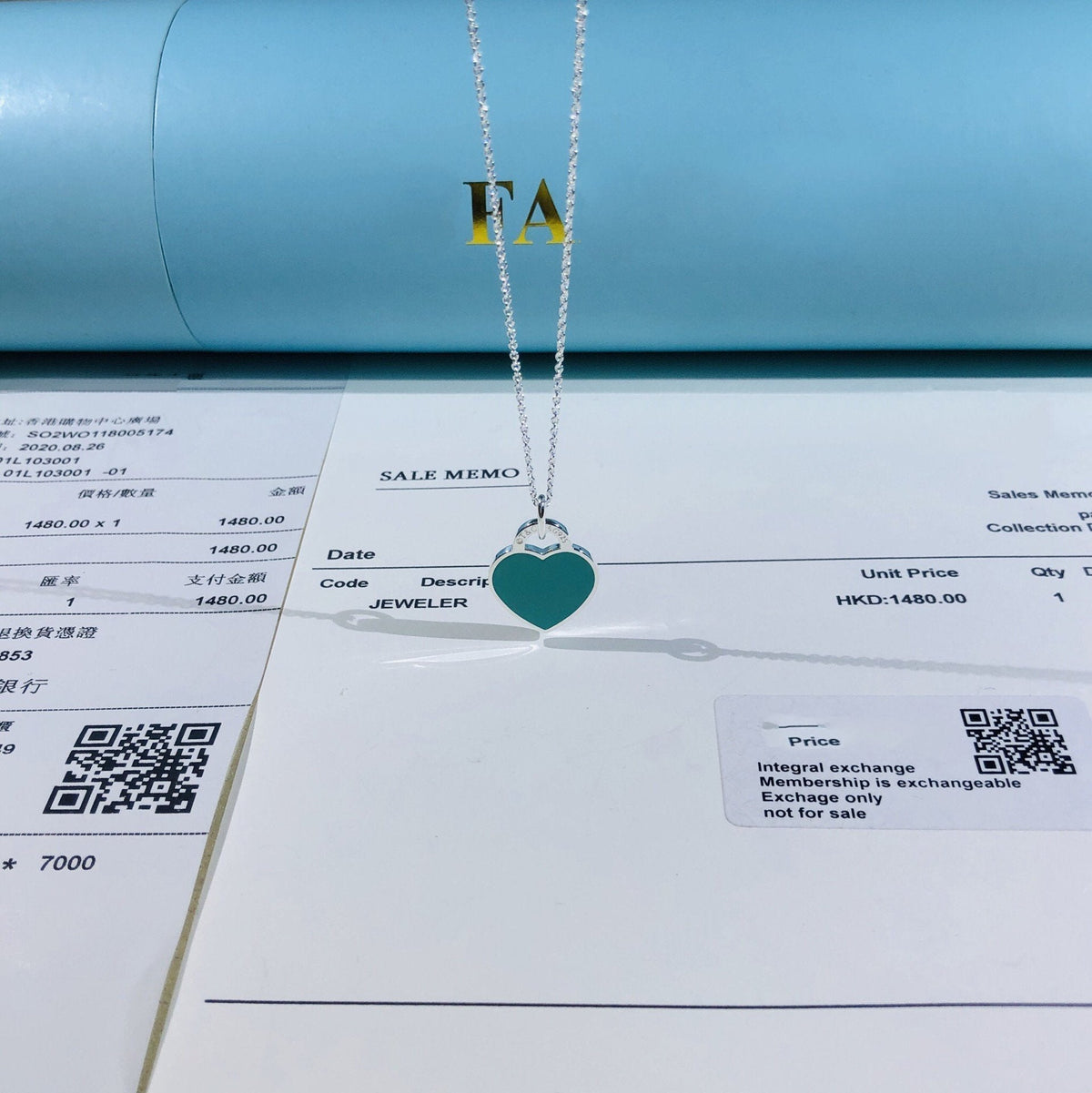 [JeweliWhal]SMALL HEART TAG PENDANT STERLING SILVER