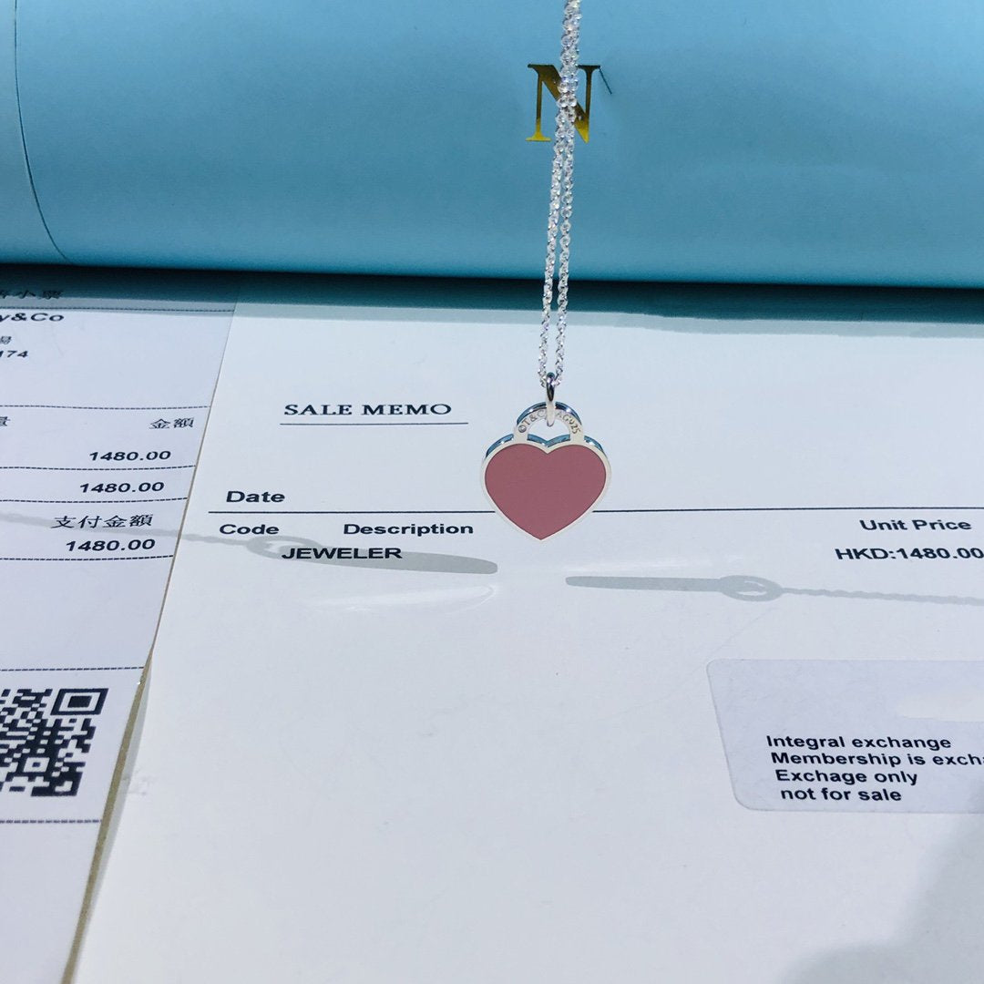 [JeweliWhal]SMALL HEART TAG PENDANT STERLING SILVER
