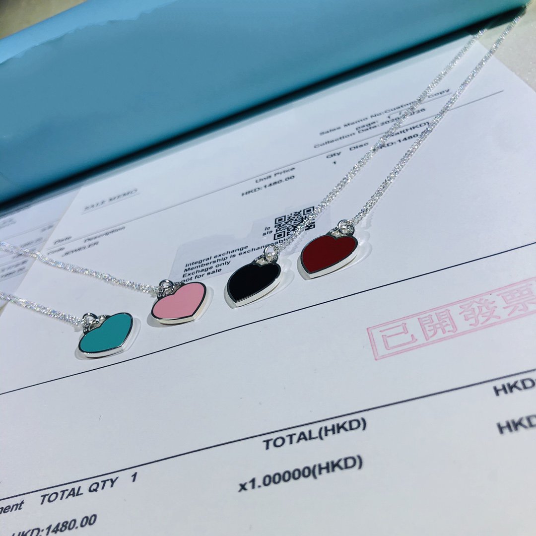 [JeweliWhal]SMALL HEART TAG PENDANT STERLING SILVER