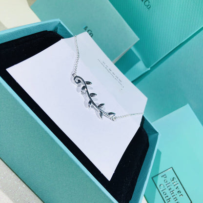 [JeweliWhal]PALOMA PICASSO STERLING SILVER OLIVE BRANCH NECKLACE
