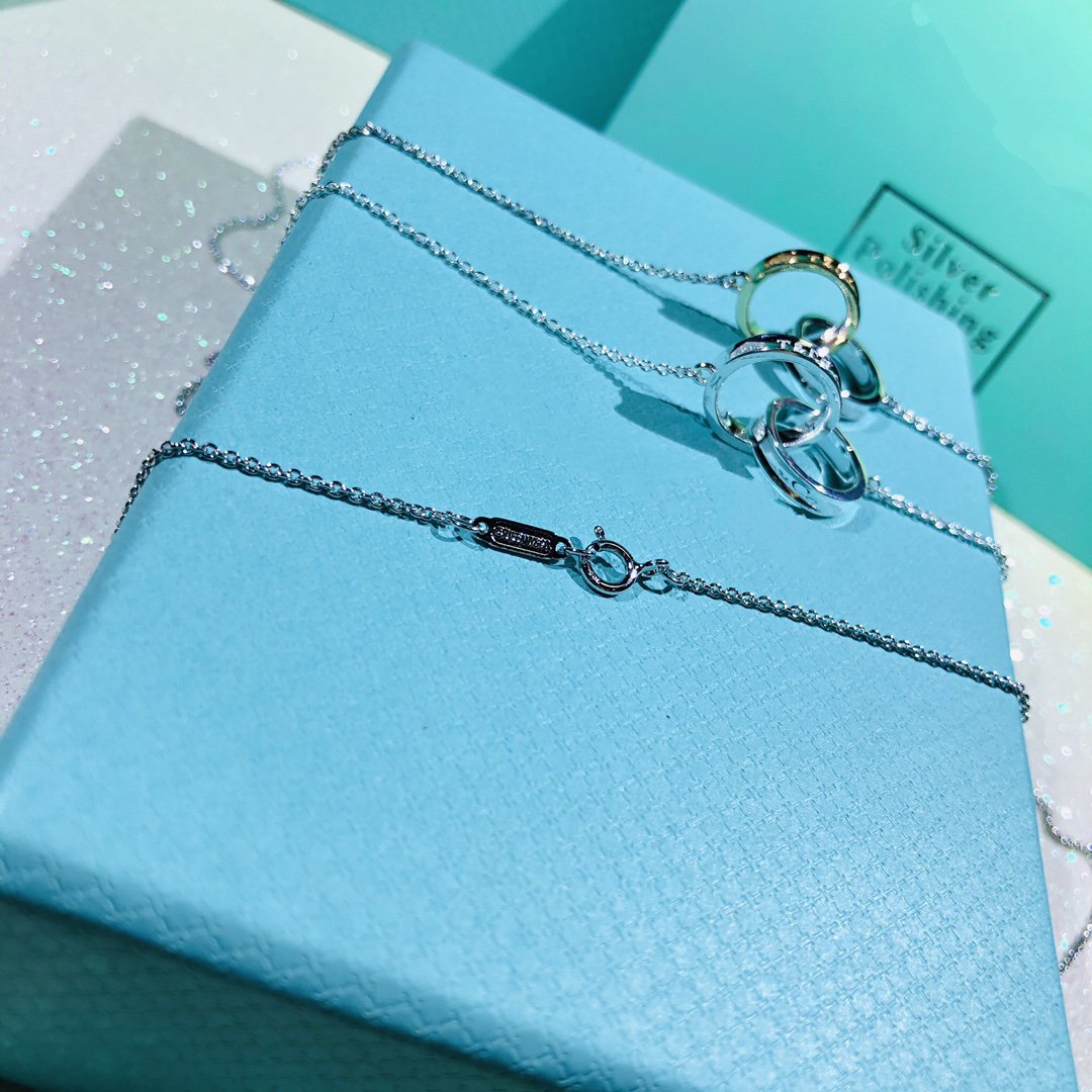 [JeweliWhal]INTERLOCKING CIRCLES PENDANT SMALL NECKLACE