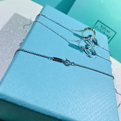 [JeweliWhal]INTERLOCKING CIRCLES PENDANT SMALL NECKLACE