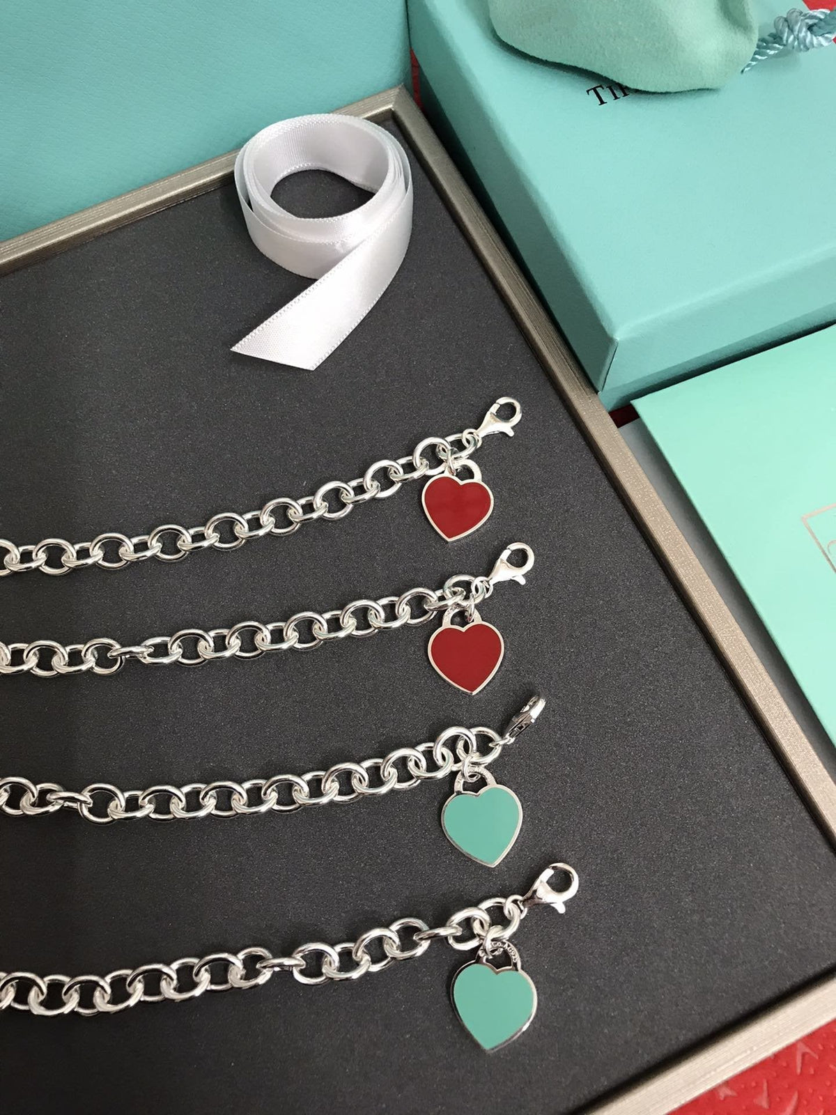 [JeweliWhal]HEART TAG BRACELET SILVER MEDIUM