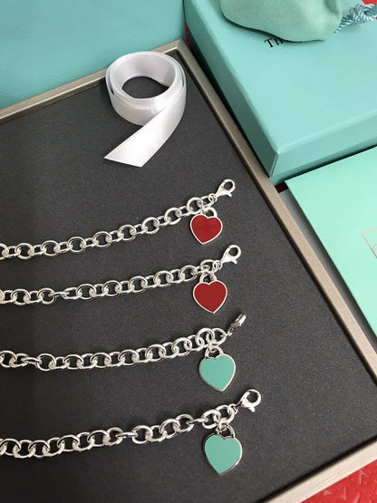 [JeweliWhal]HEART TAG BRACELET SILVER MEDIUM