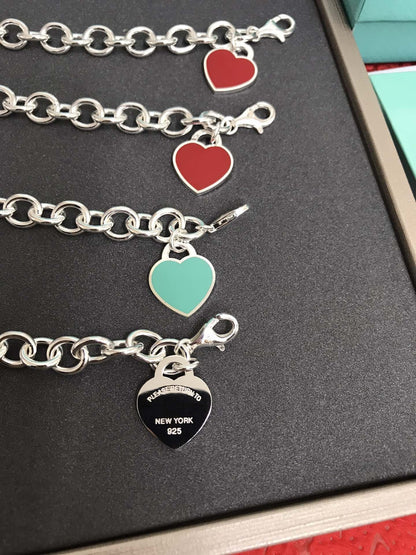 [JeweliWhal]HEART TAG BRACELET SILVER MEDIUM