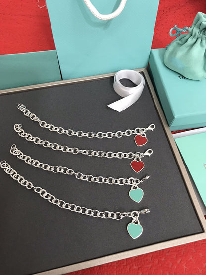 [JeweliWhal]HEART TAG BRACELET SILVER MEDIUM