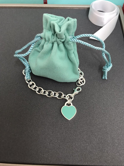 [JeweliWhal]HEART TAG BRACELET SILVER MEDIUM