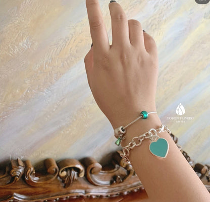 [JeweliWhal]HEART TAG BRACELET SILVER MEDIUM