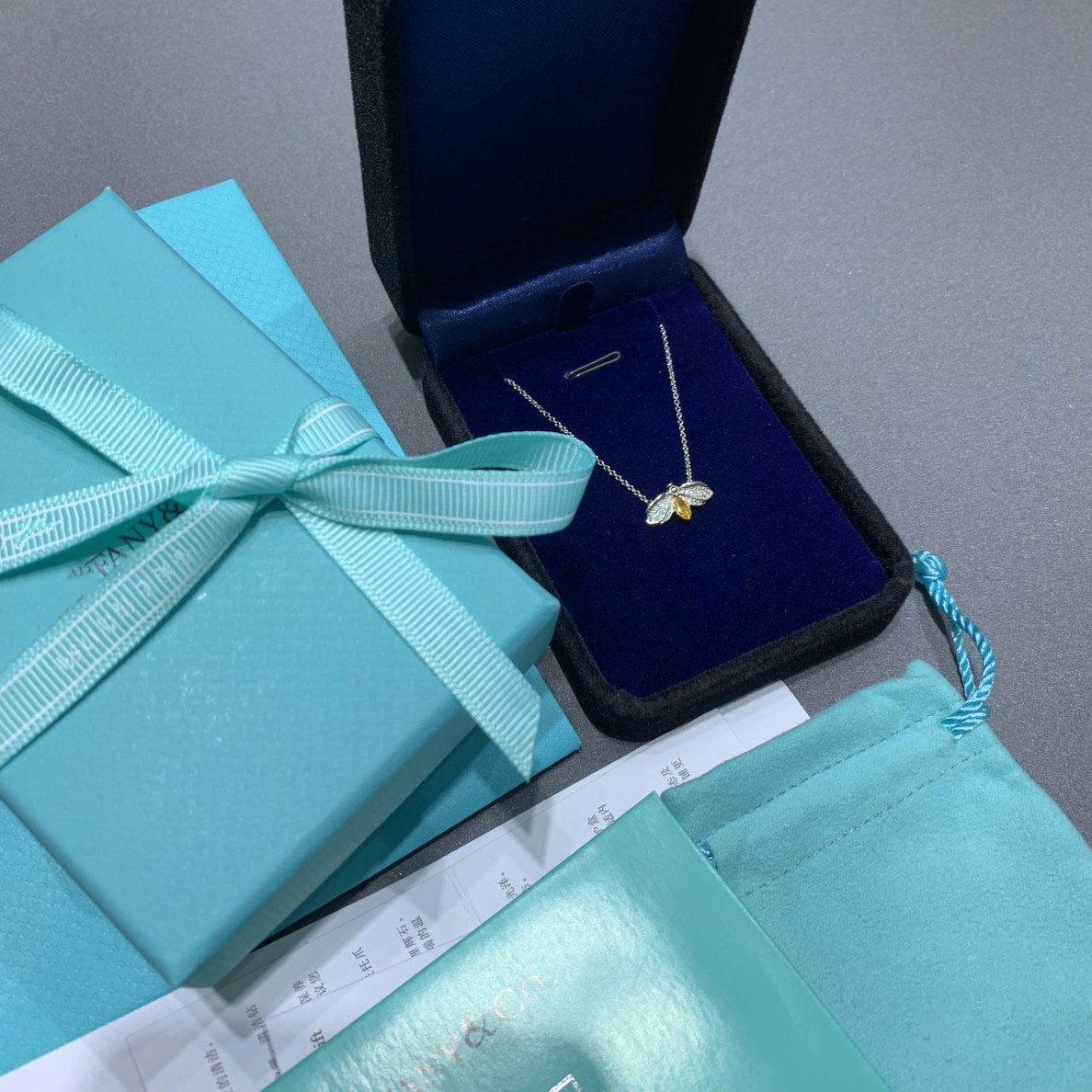 [JeweliWhal]PAPER FLOWERS YELLOW DIAMOND FIREFLY PENDANT
