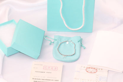 [JeweliWhal]STERLING SILVER BOW BEAD BRACELET