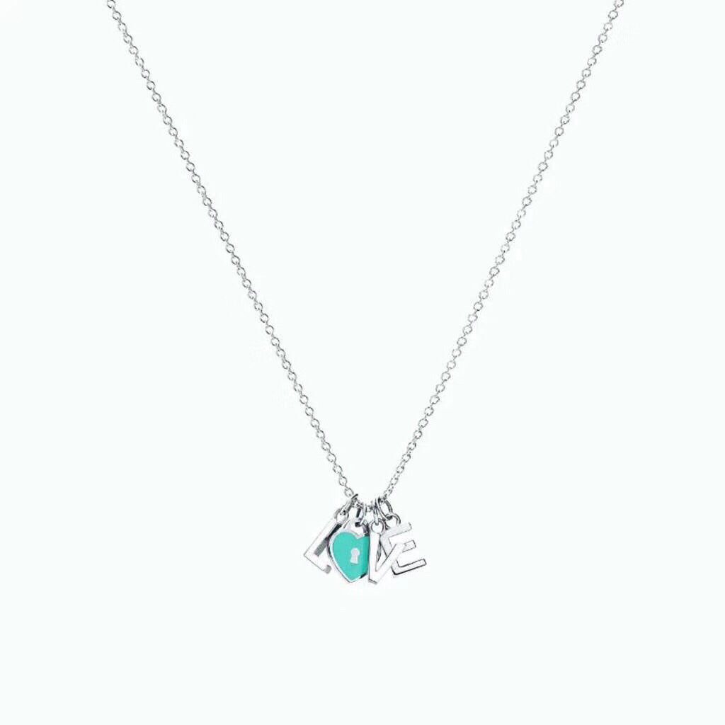 [JeweliWhal]COLLAR LOVE PLATA NECKLACE
