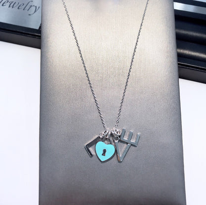 [JeweliWhal]COLLAR LOVE PLATA NECKLACE