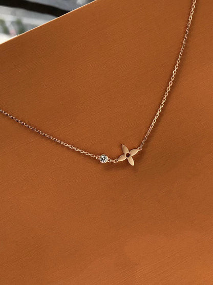 [⭐⭐JeweliWhal]BLOSSOM PENDANT PINK GOLD AND DIAMOND