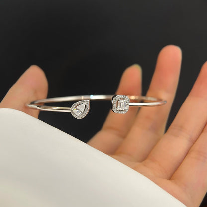 [⭐⭐JeweliWhal]JONC FLEX MY TWIN TOI & MOI SILVER DIAMOND BRACELET