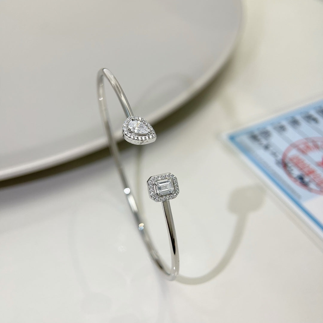 [⭐⭐JeweliWhal]JONC FLEX MY TWIN TOI & MOI SILVER DIAMOND BRACELET