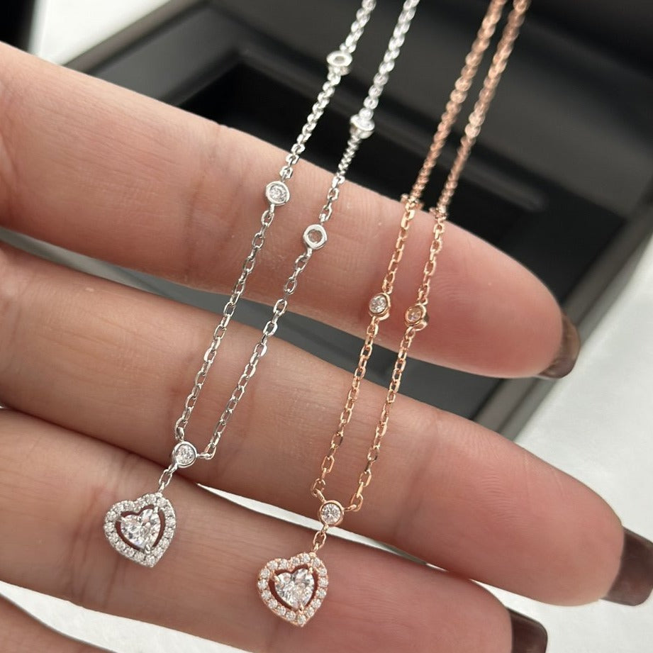 [⭐⭐JeweliWhal]JOY HEART DIAMOND NECKLACE