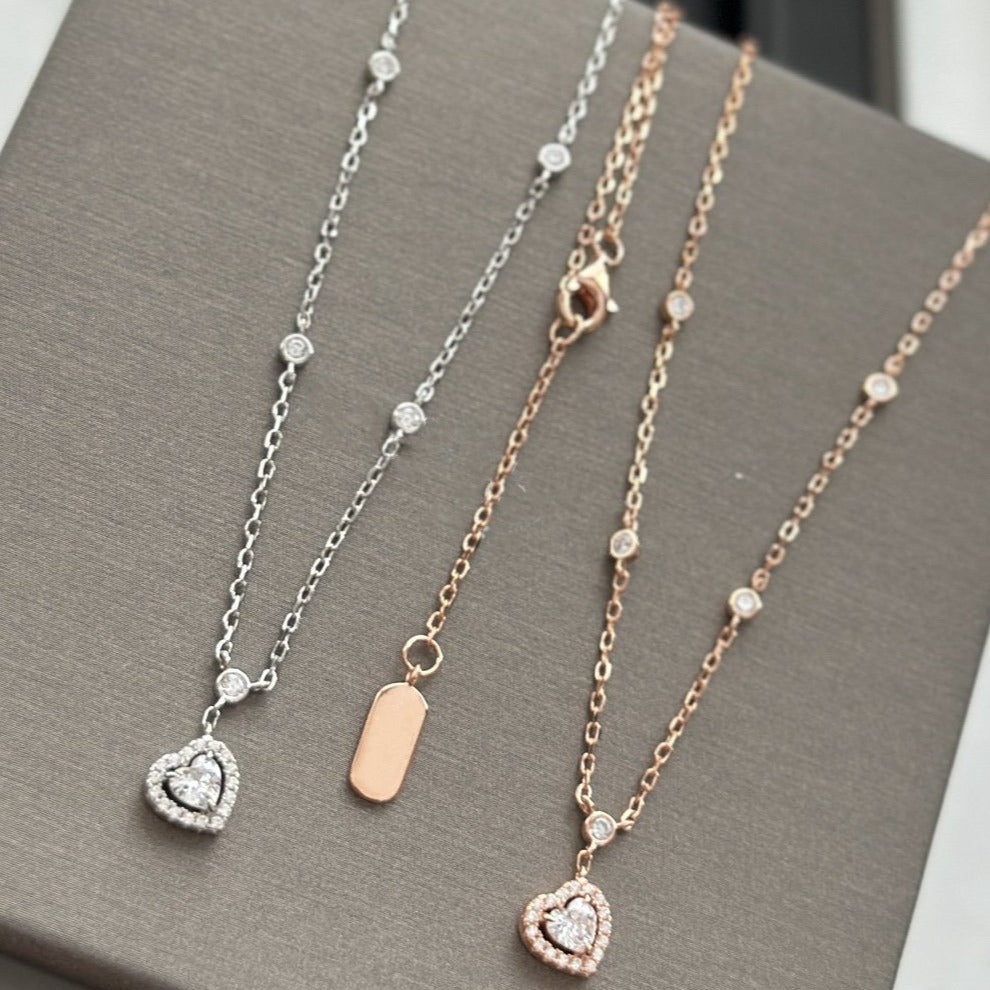 [⭐⭐JeweliWhal]JOY HEART DIAMOND NECKLACE