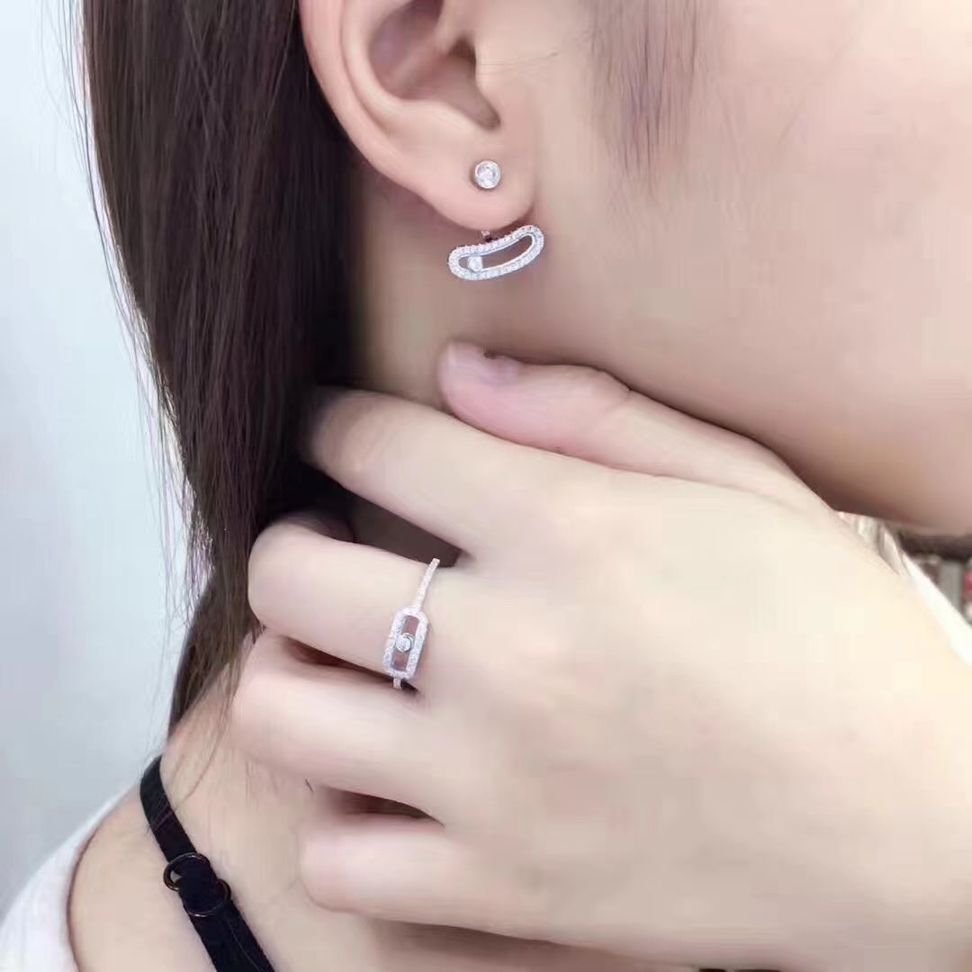 [⭐⭐JeweliWhal]MOVE UNO OHRRINGE AUS SILBER MIT DIAMANTEN