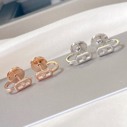 [⭐⭐JeweliWhal]CREOLES MOVE UNO MINI 1 DIAMOND EARRINGS