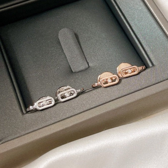 [⭐⭐JeweliWhal]CREOLES MOVE UNO MINI 1 DIAMOND EARRINGS