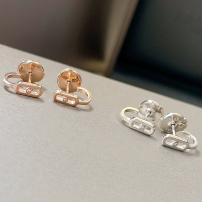 [⭐⭐JeweliWhal]CREOLES MOVE UNO MINI 1 DIAMOND EARRINGS