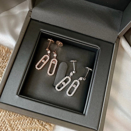 [⭐⭐JeweliWhal]DORMEUSES MOVE UNO DIAMOND EARRINGS