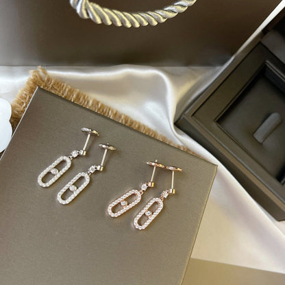 [⭐⭐JeweliWhal]DORMEUSES MOVE UNO DIAMOND EARRINGS