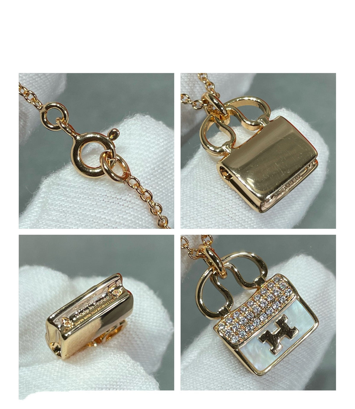 [⭐⭐JeweliWhal]H CIRCE MOISSANIT ANHÄNGERKETTE GOLD