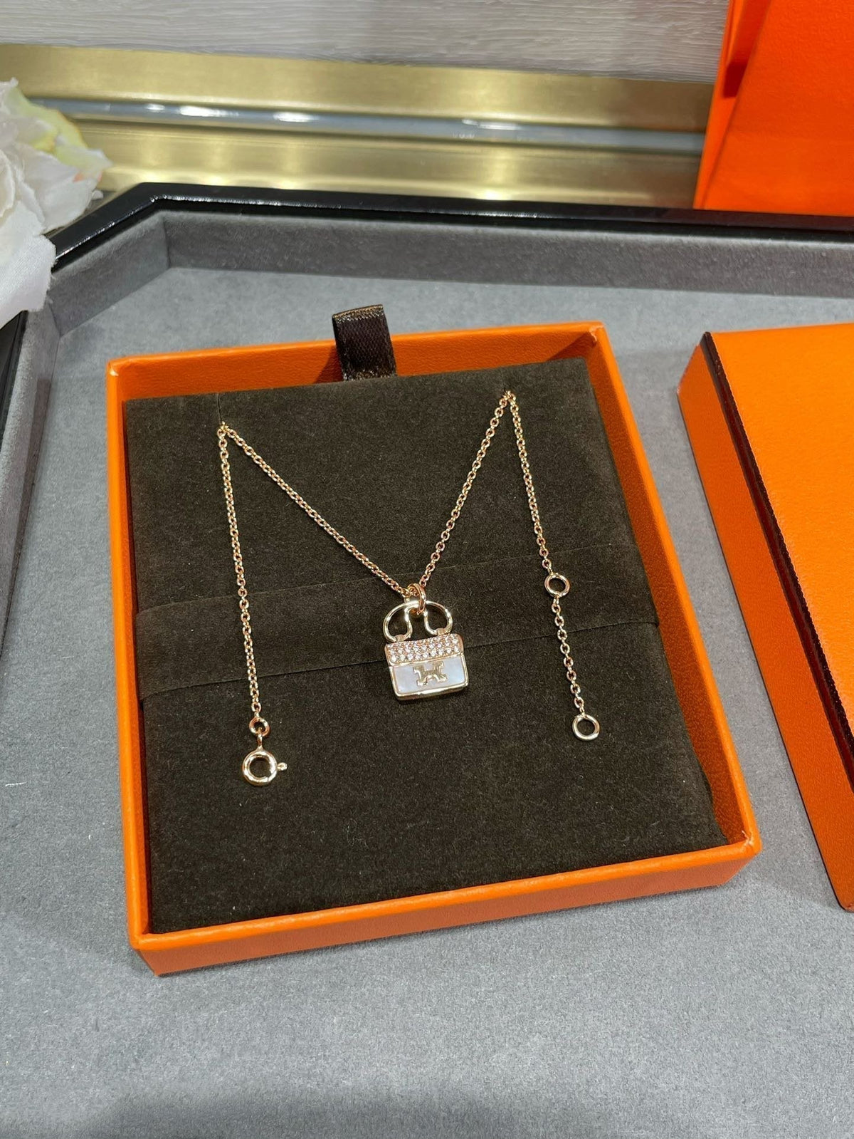 [⭐⭐JeweliWhal]H CIRCE MOISSANIT ANHÄNGERKETTE GOLD