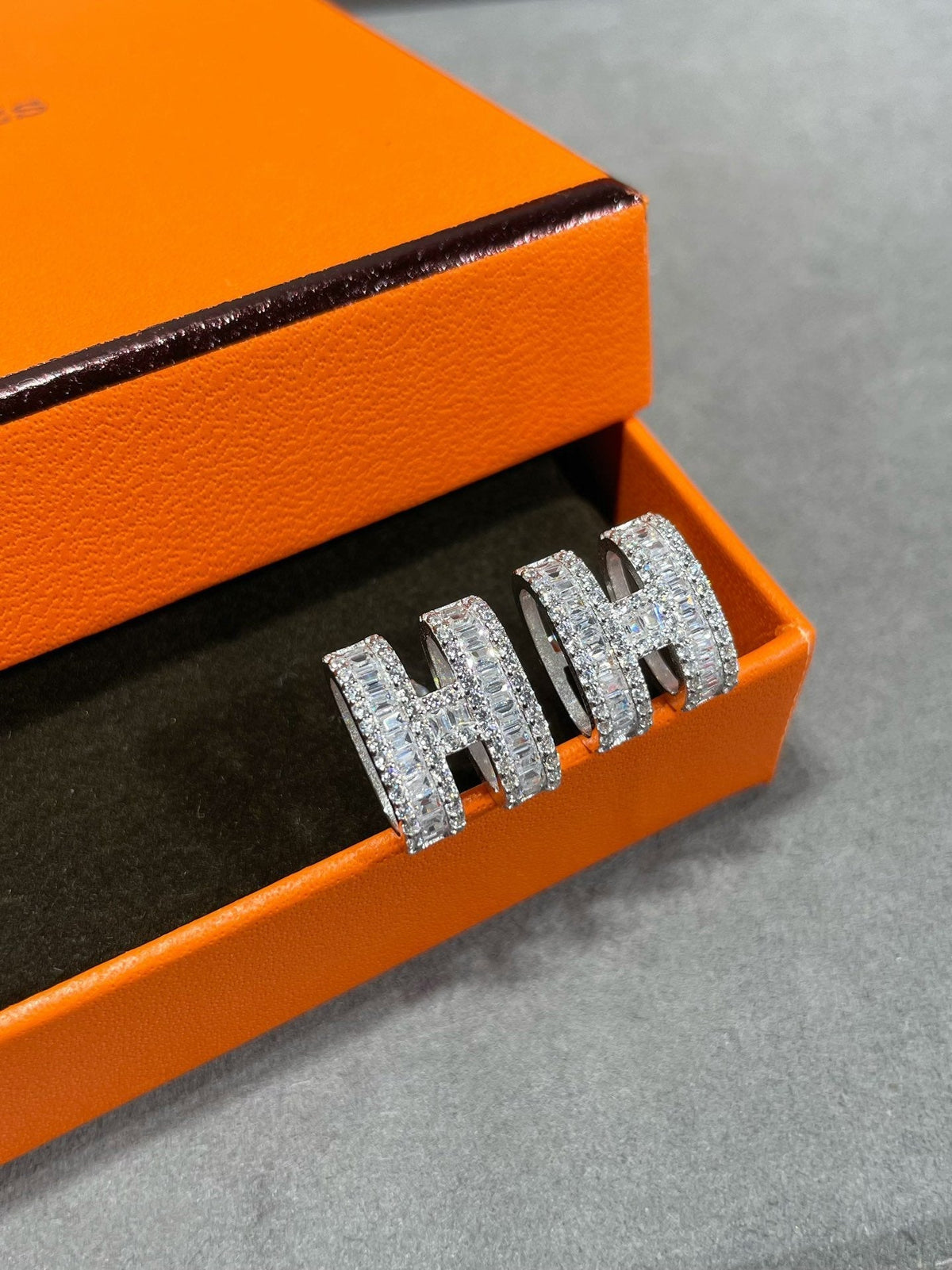 [⭐⭐JeweliWhal]H-OHRRINGE MIT SILBERDIAMANTEN