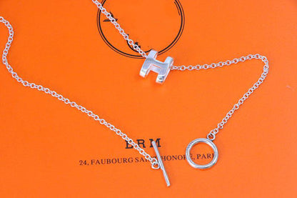 [⭐⭐JeweliWhal]HM NECKLACE H LETTER OVAL SERIES