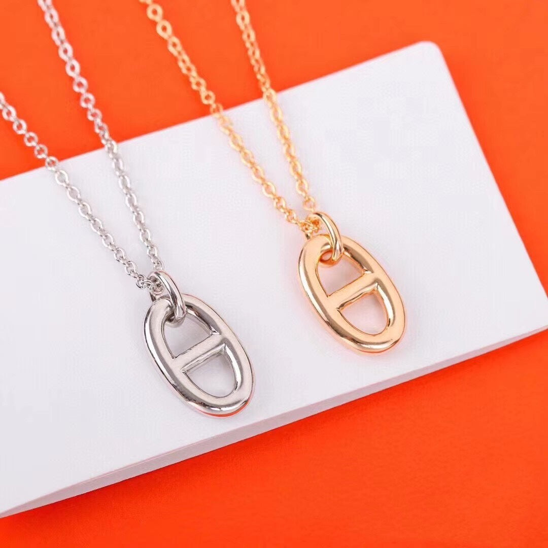 [⭐⭐JeweliWhal]HM PIG NOSE NECKLACE